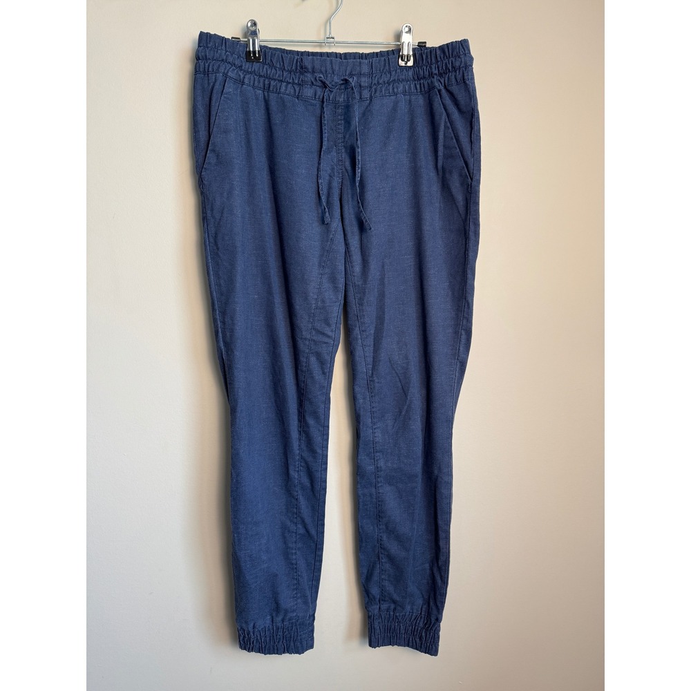 MEC Womens Blue Hemp Blend Jogger Pants Size 6 Gorpcore Sustainable Casual
